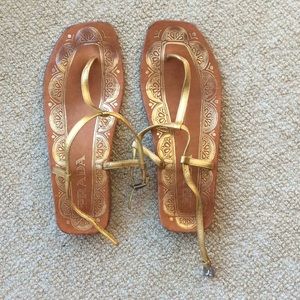 Prada sandals with bag